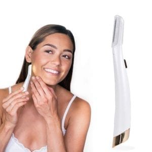 Dermaplane Face Hair Remover Facial Glow Expoliator Electric Glo Lighted Lady Razor Shaver Painless Expoliates Dead