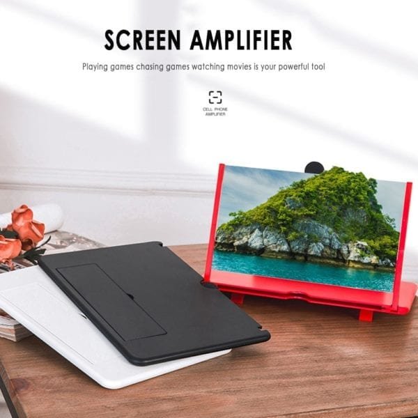 12inch 3D Phone Screen Magnifier Amplifier Folding Design HD Video Magnifying Glass Watch 3d Movies Smart 4