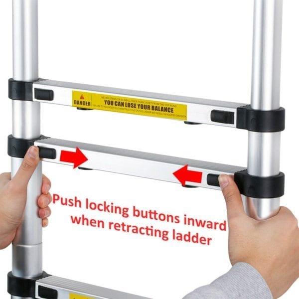 2 2m 2 2m 14 5Ft Folding Ladder Telescopic Ladders Aluminium Dual Use Herringbone Ladder Multifunctional 5