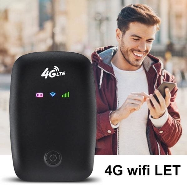4G Car Wireless Router Portable Multi user Connection Signal Booster With 3 LED Lights