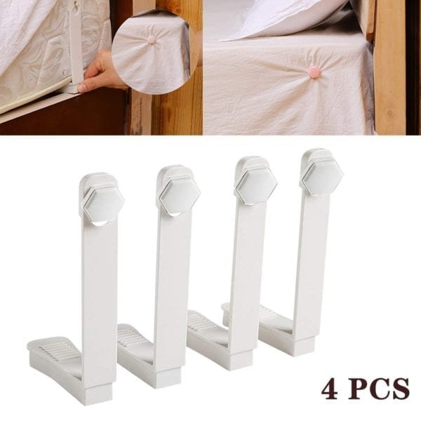 4Pcs Set Bed Sheet Clip Bed sheet Belt Fastener Mattress Non slip Quilt Covers Sheet Holders 2