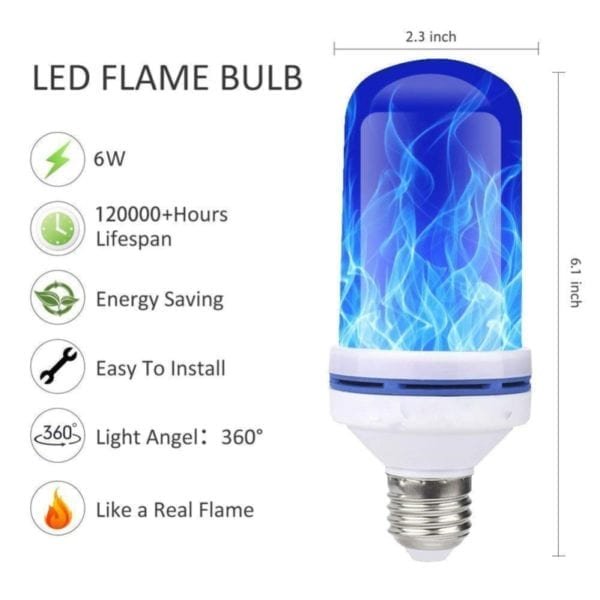 99 LEDs E27 Flame Lamps 9W 85 265V 4 Modes Ampoule LED Flame Effect Light Bulb 4
