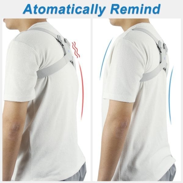 Adjustable Intelligent Posture Trainer Smart Posture Corrector Upper Back Brace Clavicle Support for Men and Women 1