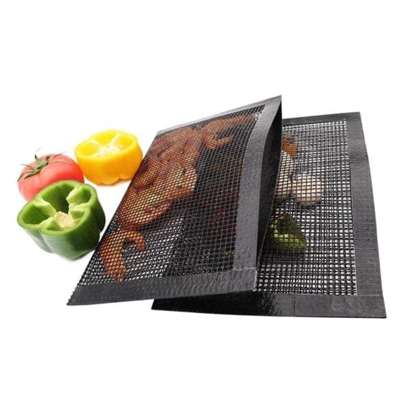 BAYCHEER Non Stick Mesh Grilling Bag Outdoor Picnic Tool Reusable High Temperature Resistant Barbecue Mesh Mat 3