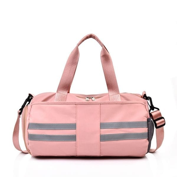 Bags Glossy Fitness Travel Bags Dry Wet Tas Handbags Women Luggage Bag With Shoes Pocket Traveling 2