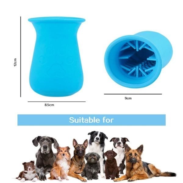 Dog Paw Cleaner Cup Silicone Combs Portable Pet Foot Washer Cup Paw Clean Brush Quickly Wash 3
