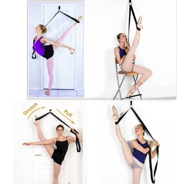 Door Flexibility Stretching Leg Stretcher Strap for Ballet Cheer Dance Gymnastics Trainer Yoga Flexibility Leg Stretch
