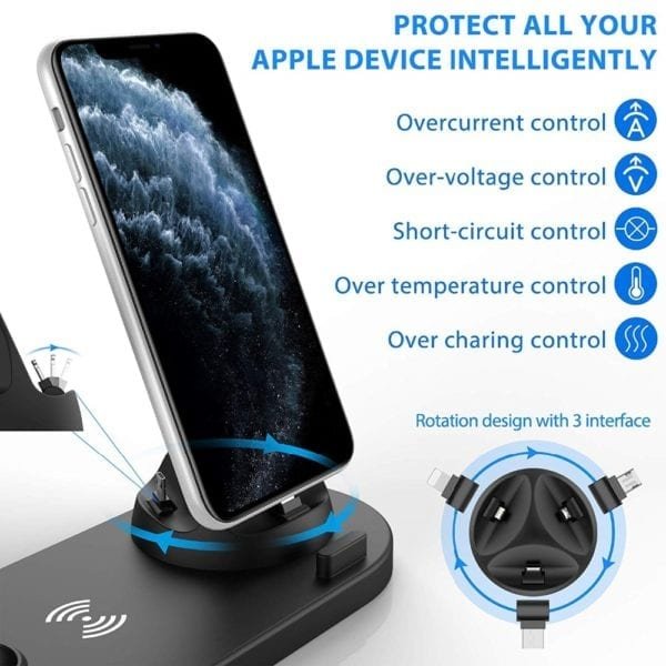 FDGAO 4 in 1 Wireless Charging Dock Station For Apple Watch 5 4 3 2 1 4