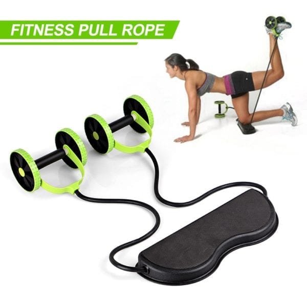 Fitness Equipment Ab Roller Wheel Abdominal Muscle Trainer Wheel Arm Waist Leg Exercise Multi functional Fitness 2
