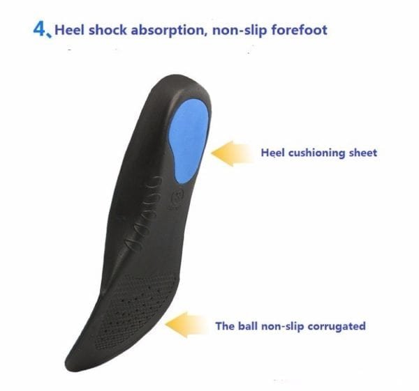 Flat Feet arch support insoles orthopedic height 3cm High Quality 3D Premium Comfortable plush cloth Orthotic 5