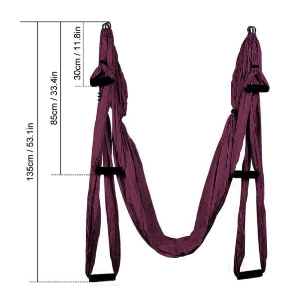 Handles Anti gravity Aerial Yoga Hammock Flying Swing Trapeze Yoga Inversion Exercises Device Home Gym Hanging 4