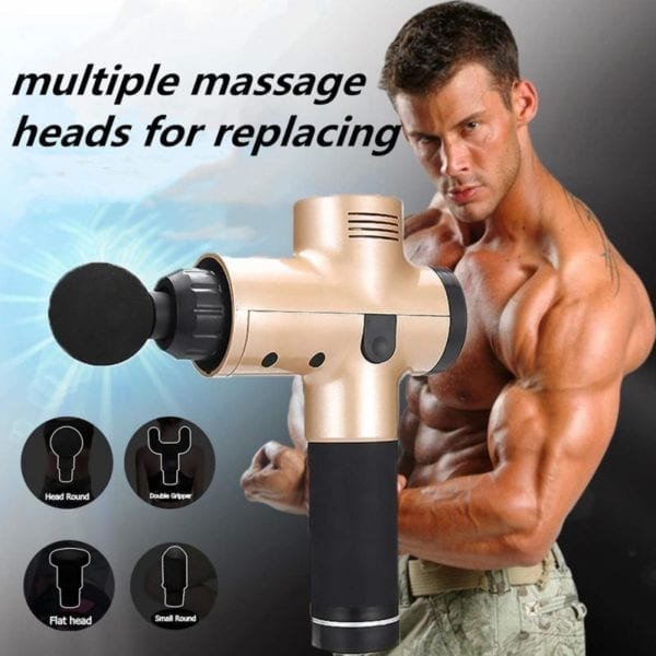 LCD Therapy Massage Gun Head Percussion Vibration Recovery Muscle Massager Deep Massage Gun Tip Set Body 1
