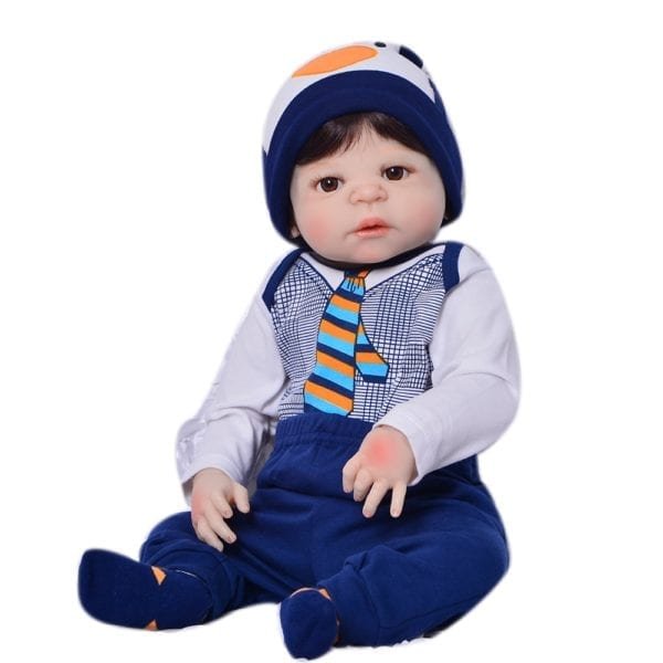 Limited Collect 23 Inch Reborn Baby Doll Toys 57 Cm Full Silicone Vinyl Realistic Handsome Babies 1
