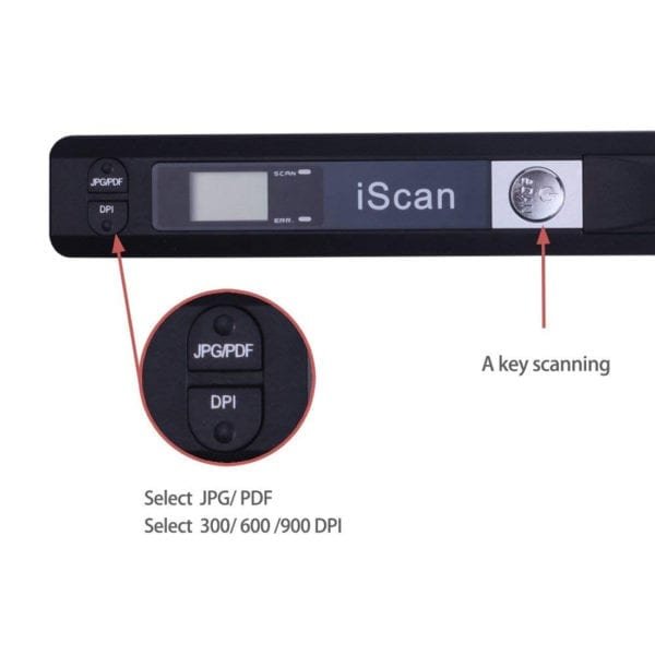 Mini Portable Scanner 900DPI LCD Display JPG PDF Format Document Image Iscan Handheld Scanner with 32G 4