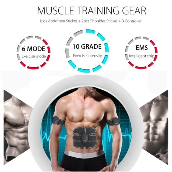 Muscle Stimulator EMS Muscle Toner Professional Muscle Trainer Massage Relaxation Device Wireless AB Abdominal Muscle Trainer 3