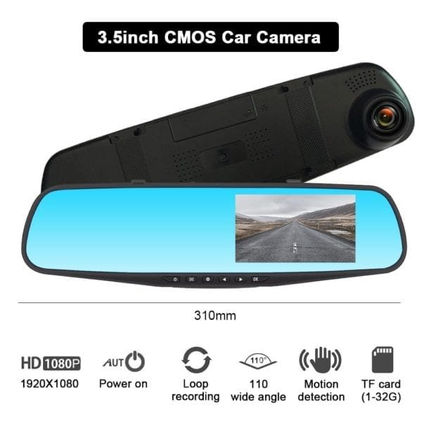 Night Vision Car Dvr Camera Rearview Mirror Digital Video Recorder Auto Camcorder Dash Cam FHD 1080P 4