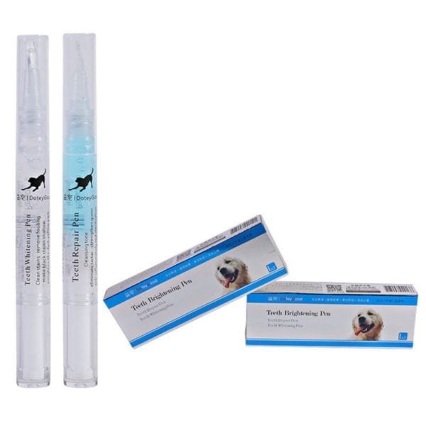 Pet Teeth Cleaning Kit Pet Beauty Toothbrush Dog Cat Tartar Dental Stone Cleaning Pen 3ml 5