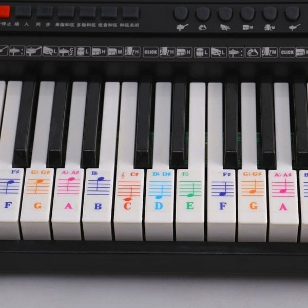 Piano Stickers For Keys Transparent Kids And Beginners Piano Keyboard Stickers Full Set For 61 88keyboard 3