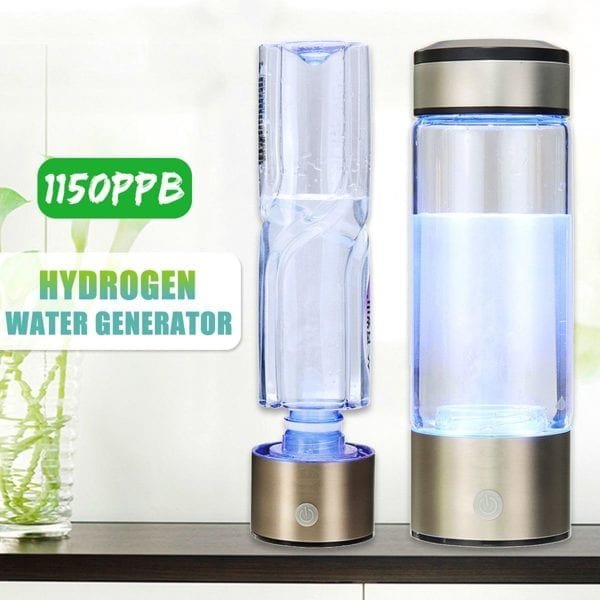 Portable Hydrogen Rich Water Bottle Alkaline lonizer Hydrogen Water Generator Maker Rechargeable Water Bottle 380ML Anti