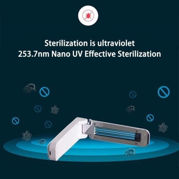 Portable folding Disinfection UV Lamp Home Living Room LED Ultraviolet Sterilization Germicidal Bacterial Disinfect Virus Lights 3