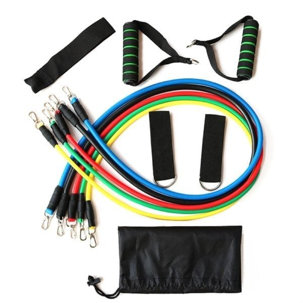 Resistance Bands 11 Piece Set Multifunctional Muscle Yoga Training Rope Strength Training Resistance Belt Fitness Puller