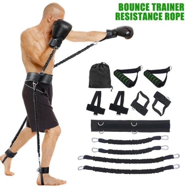 Resistance Bands Home Gym Stretching Strap Set Waist Leg Bouncing Training arm Exercises Boxing Muay Body