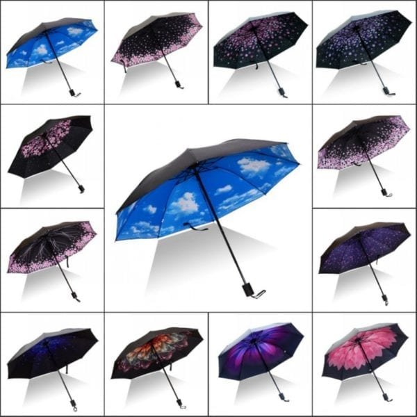 Sunny And Rainy Umberlla Inverted Reverse Sun Rain Car Umbrella Large Windproof Travel UV Umbrella Women 2
