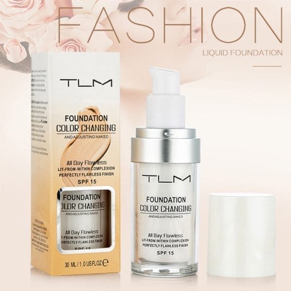 TLM 30ML Color Changing Foundation Makeup Base Liquid Cover Concealer Longlasting Makeup Sombras Skin Care Foundation 5