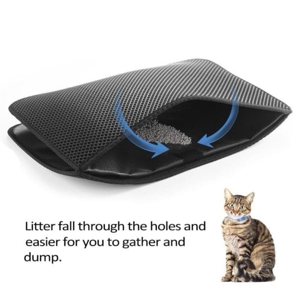 Waterproof Cat Litter Mat EVA Double Layer Cat Litter Trapping Pet Litter Cat Mat Clean Pad 2