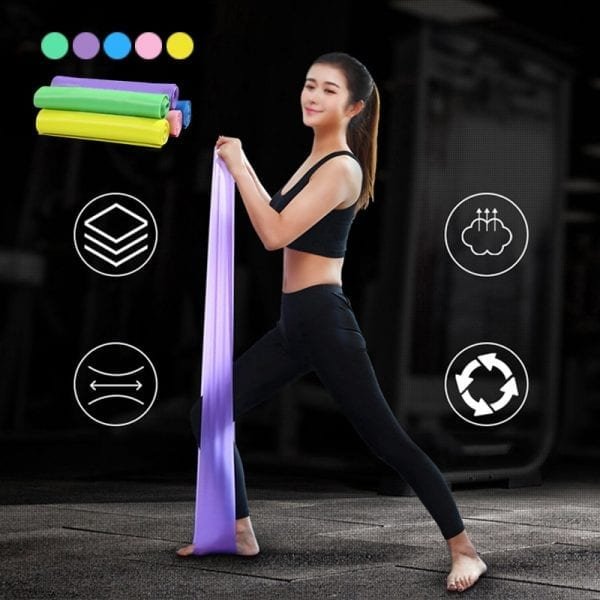 1 5m Fitness Exercise Resistance Bands Rubber Yoga Elastic Band Resistance Band Loop Rubber Power band 1