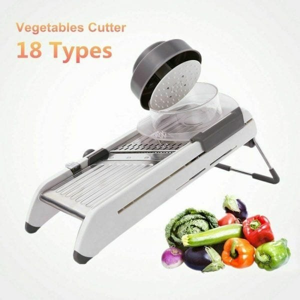 18 Types Use Mandoline Vegetables Cutter Shredders Stainless Steel Slicer Onion Potato Cutter Carrot Grater kitchen 3
