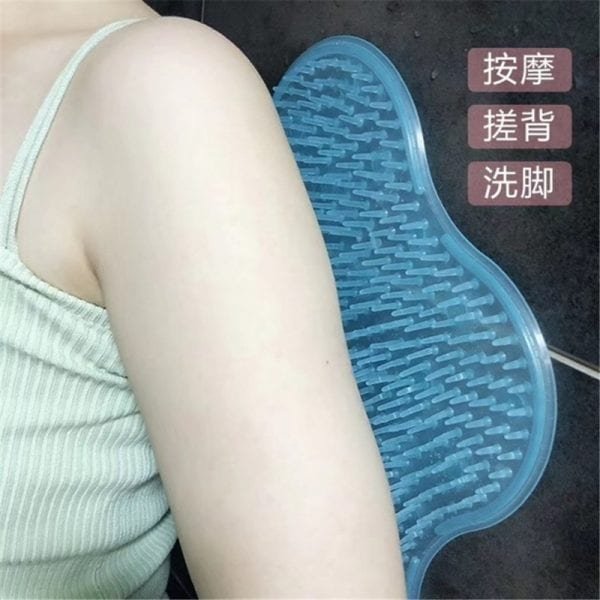 2019 Bath Mat Silicone Anti Slip Lazy Bathing Artifact Massage Sole For Bathroom Strong Suction Cup 2