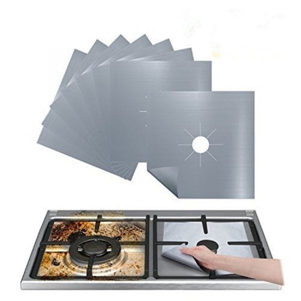 4pcs set Gas Stove Protector Cooker cover liner Clean Mat Pad Kitchen Gas Stove Stovetop Protector 3