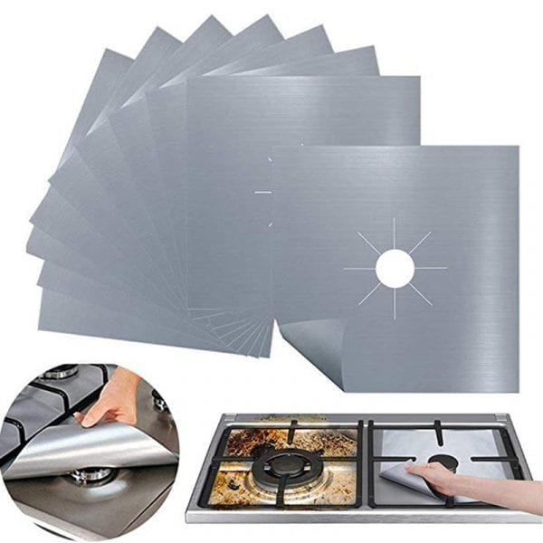 4pcs set Gas Stove Protector Cooker cover liner Clean Mat Pad Kitchen Gas Stove Stovetop Protector