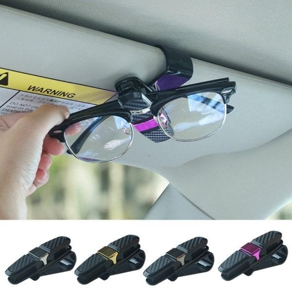Carbon Fiber Car Glasses Clips Sunglasses Clips Car Card Holders Paper Clips Car Accessories Sd 1305