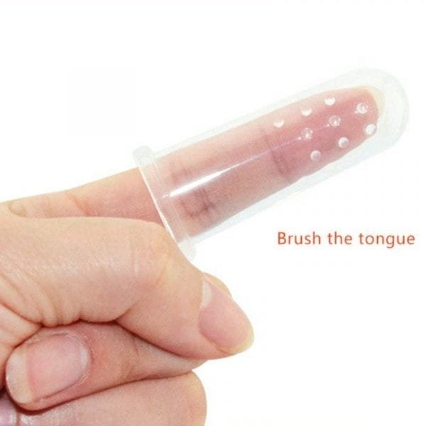 Cute Baby Finger Toothbrush With Box Children Teeth Clear Massage Soft Silicone Infant Rubber Cleaning Brush 5