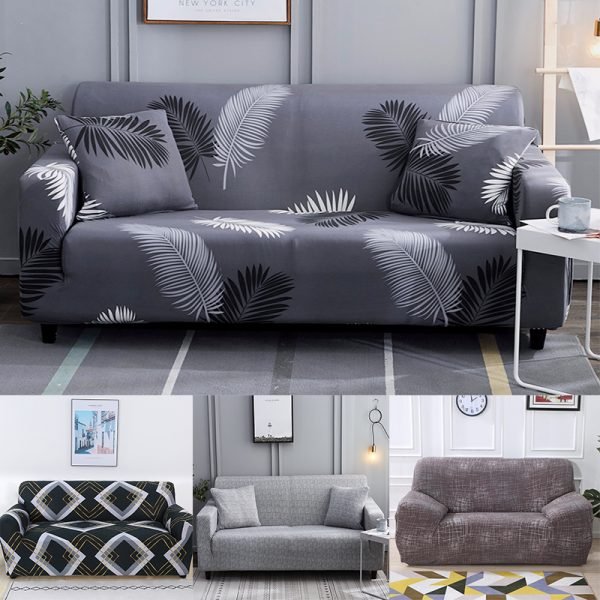 Elegant Stretch Sofa Cover Armchair Slipcover for Living Room 1 2 3 4 Seat Elastic Couch