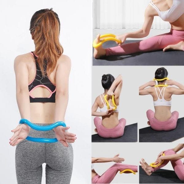 HOT Yoga Ring Open Shoulder Beauty Back Stretching Cervical Yoga Circle Beautiful Legs Pilates Circles For 1