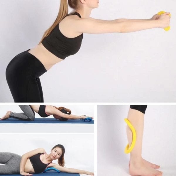 HOT Yoga Ring Open Shoulder Beauty Back Stretching Cervical Yoga Circle Beautiful Legs Pilates Circles For 2