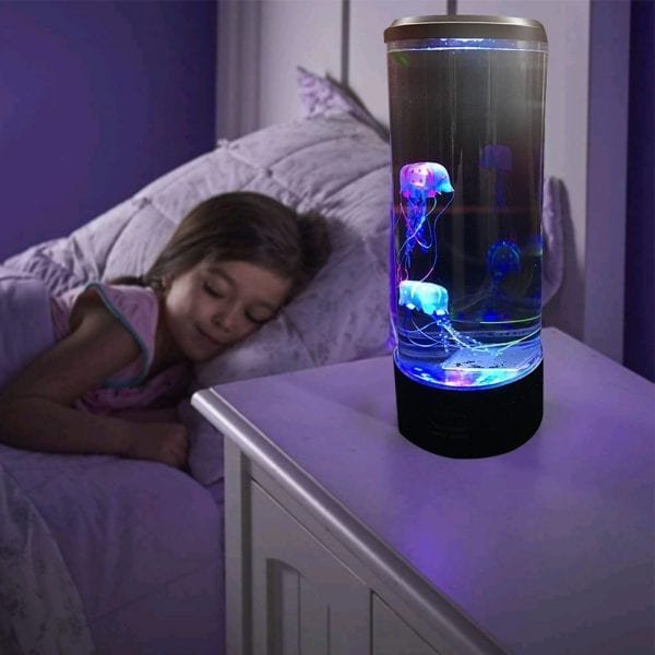 LED Night Light Desktop Home Decoration Hypnotic Jellyfish Table Bedside Lamp Aquarium Color Changing Mood Relaxing 5