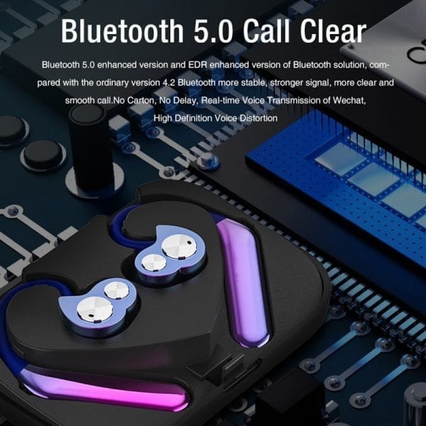 LYMOC New TWS Wireless Earbuds V5 0 Bluetooth Earphone IPX7 Waterproof Headset Deep Bass Stereo Sound 1