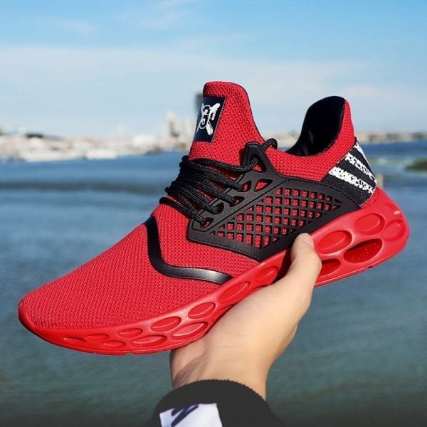 Men s Running Shoes Professional Outdoor Breathable Comfortable Fitness Shock absorption Trainer Sport Gym Sneaker 2019