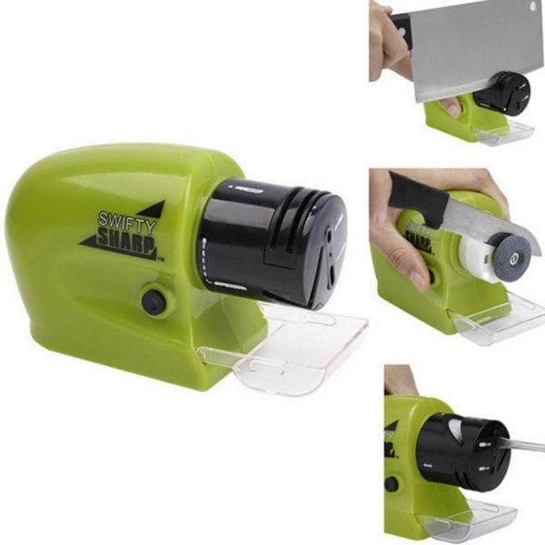 Multifunctional Motorized Knife Sharpener Quick Electric Kitchen Knife Ceramic Sharpening Stone Tools Kitchen Knifes Accessories