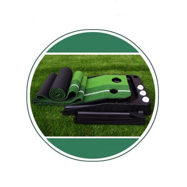PGM Indoor Golf Putting Trainer Portable Golf Practice Putting Mat Golf Green Putter Trainer 2 5M 1