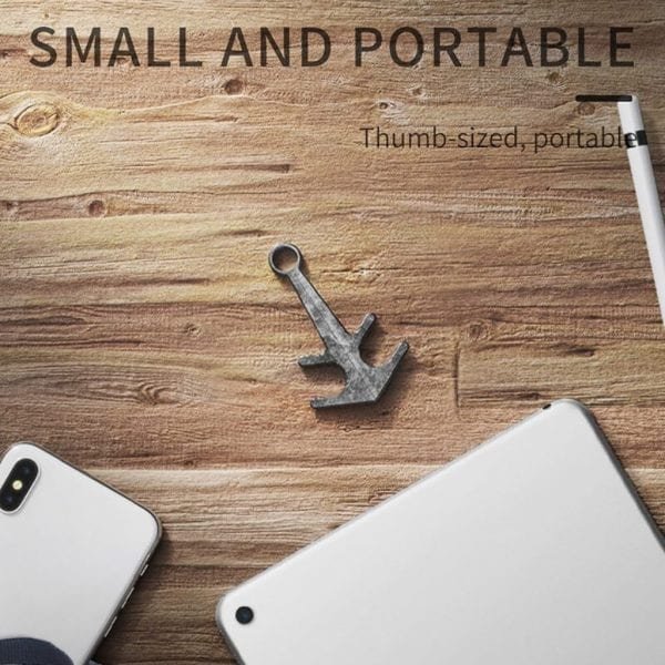 Retro Stand Holder Creative Portable Anchor Shaped Metal Mini Desktop Support Magnetic Suction Tablet Phone Tripod 3