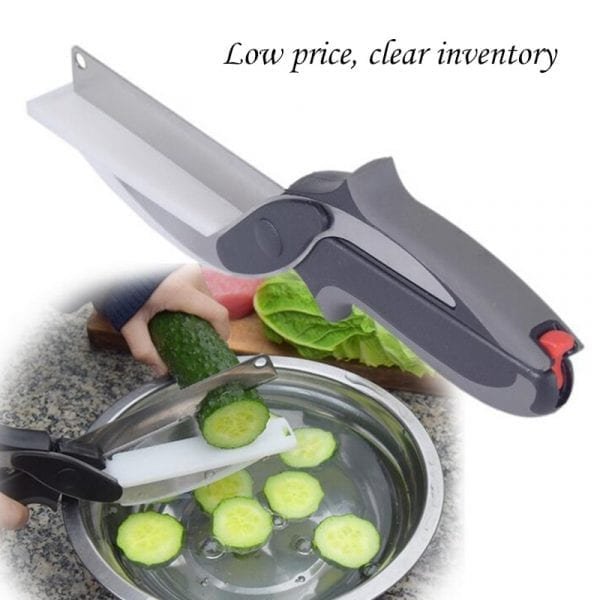 Smart Multi Function Clever Scissors Cutter 2 in 1 Cutting Board utility cutter Stainless Steel Ourdoor 1