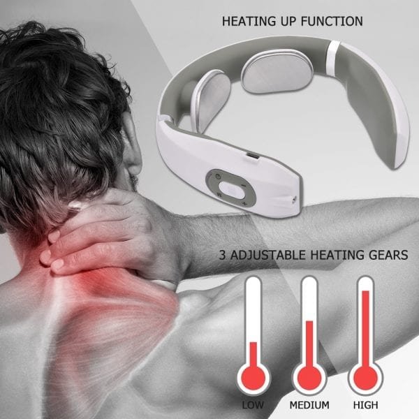 USB Electric Pulse Neck Massager Far Infrared Heating Pain Relief Health Care Relaxation Tool Intelligent Cervical 1