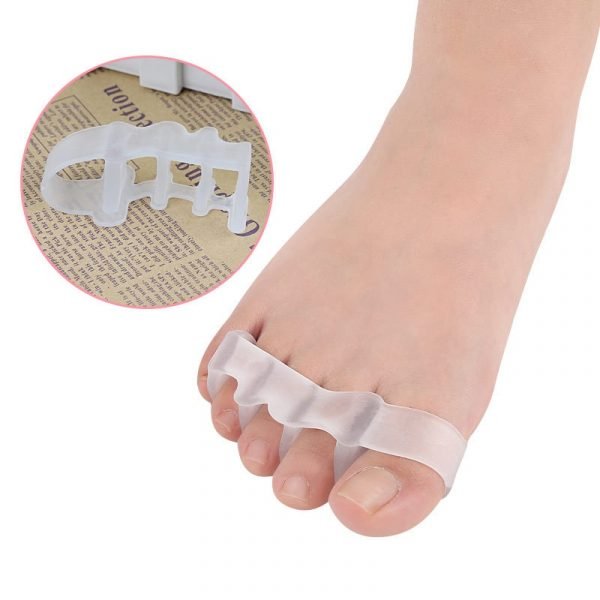 Wholesale 1pair Silicone Foot Care Gel Bunion Protector Toe Separators Straightener Spreader Correctors Hallux Valgus Correction