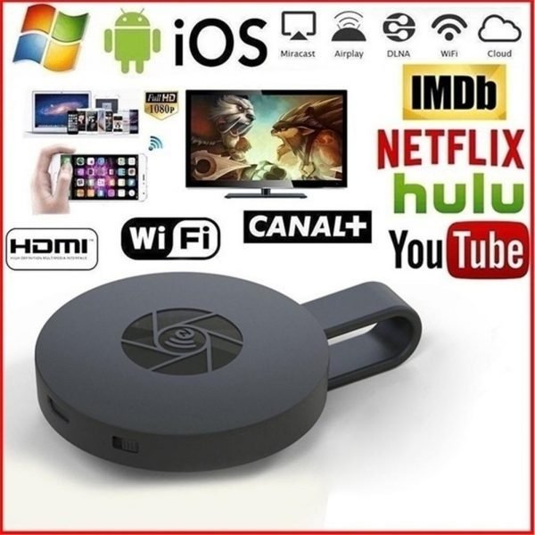 WiFi Wireless Display Dongle HDMI Adapter Portable TV Receiver 2 4G WiFi 1080P Airplay Dongle Mirroring