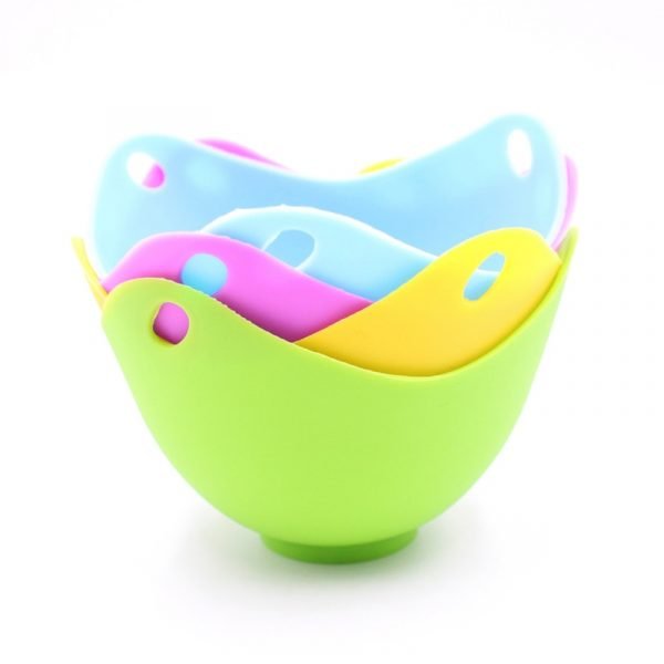 1Pcs Round Silicone Egg Poacher Poaching Pods Bowl Rings Cooker Kitchen Boiler Cuit Oeuf Dur Cooking 5